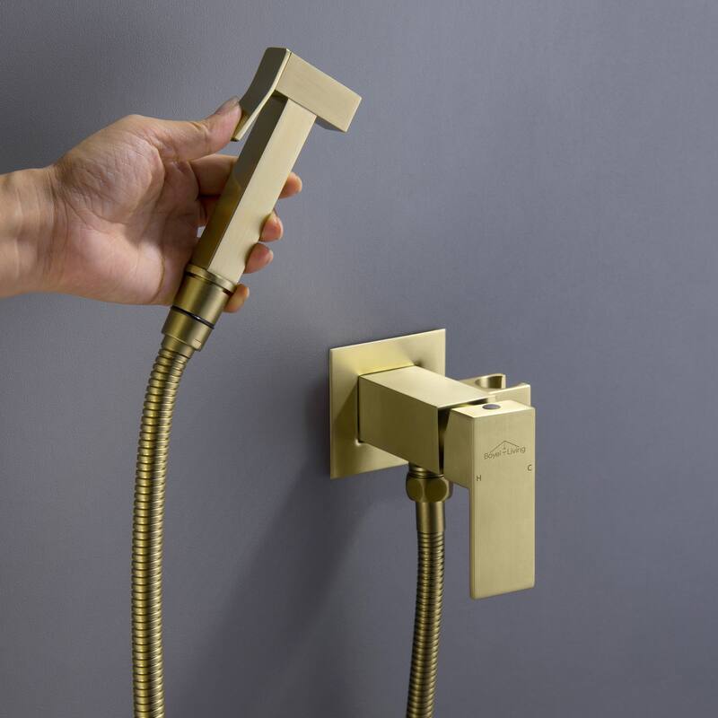 Wall Mount Single-Handle Bidet Faucet with Handle
