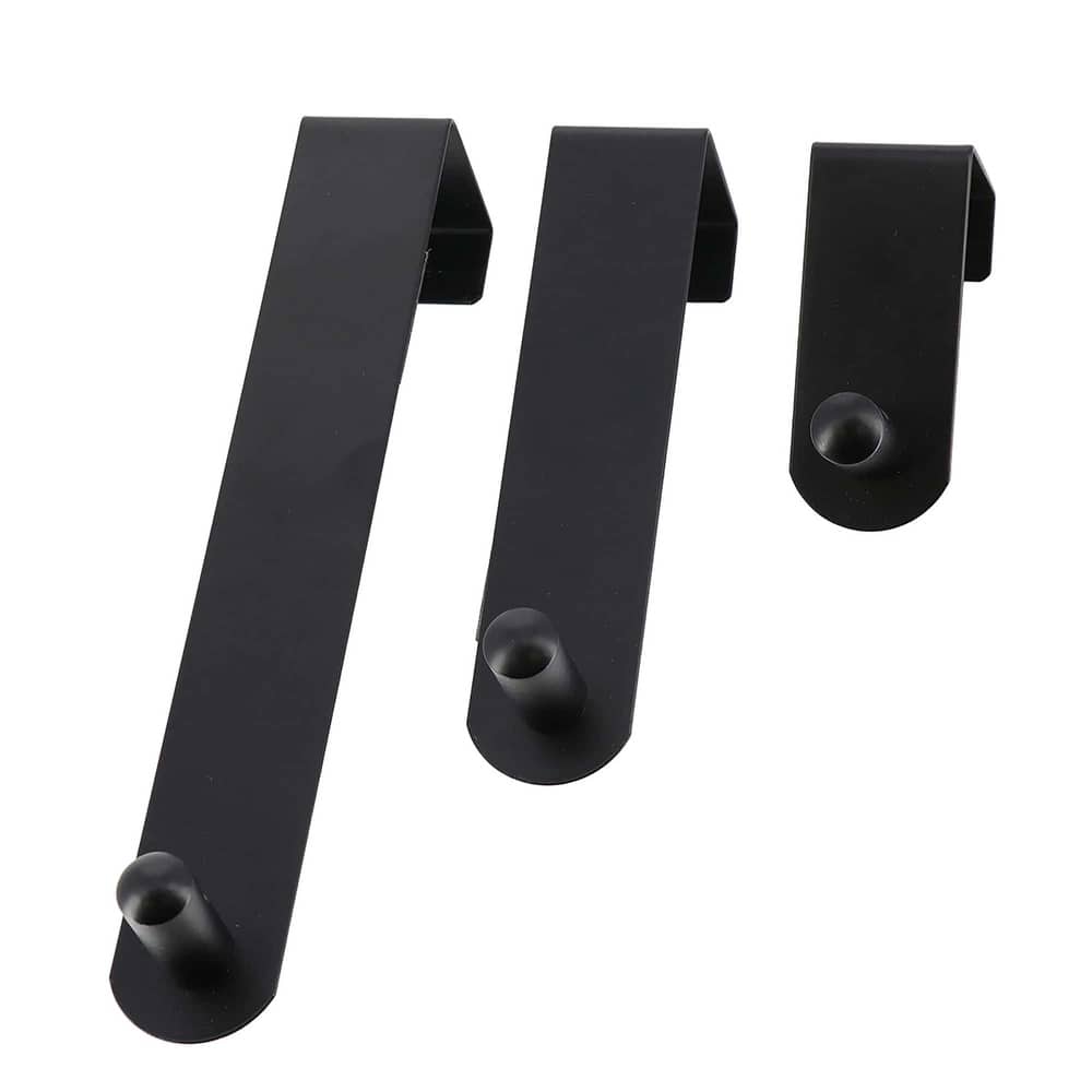 Adjustable Over The Door Hooks - 3-Piece Door Hanger Set for Clothing and Accessories