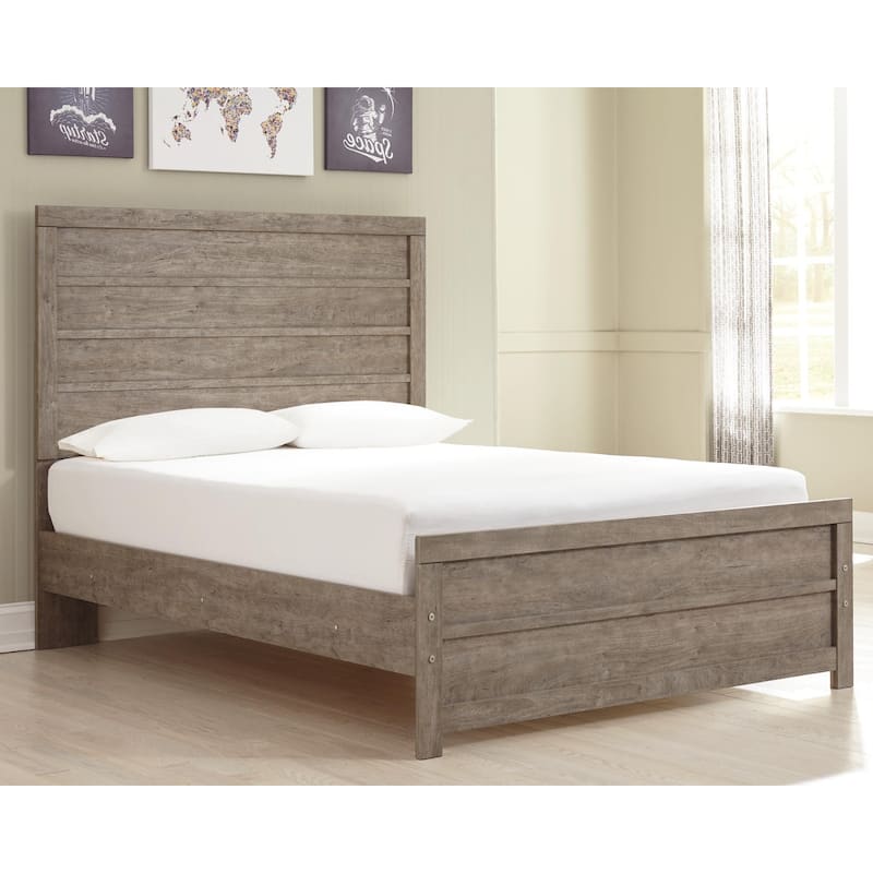 Signature Design by Ashley Balnain Grey Panel Bed