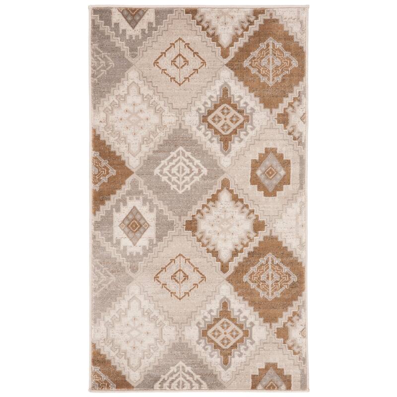 SAFAVIEH Vintage Zuleyha Rug - 2'4" x 4' - Cream/Camel - Rectangle