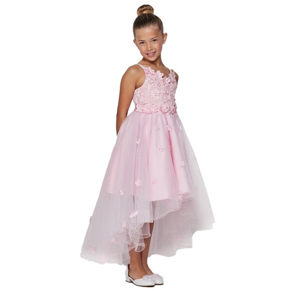 satin tulle flower girl dress