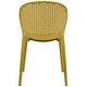 preview thumbnail 37 of 56, Modern Plastic Garden Patio Indoor or Outdoor Dining Stackable Chair UV Protected Armless With Dot Back Surf