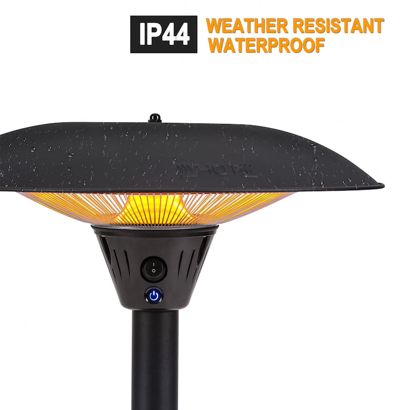 1500W Adjustable Patio Heater,Remote and Touch Control