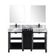 preview thumbnail 31 of 157, Lexora Zilara Bathroom Vanity Complete Set in Black and Grey with Faucet