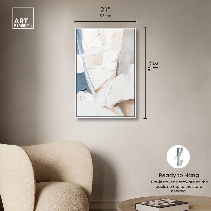 Bone and Beige I Canvas by Art Remedy