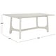 preview thumbnail 10 of 31, SAFAVIEH Couture Adelee Wood Rectangle Dining Table - 76 IN W x 40 IN D x 30 IN H