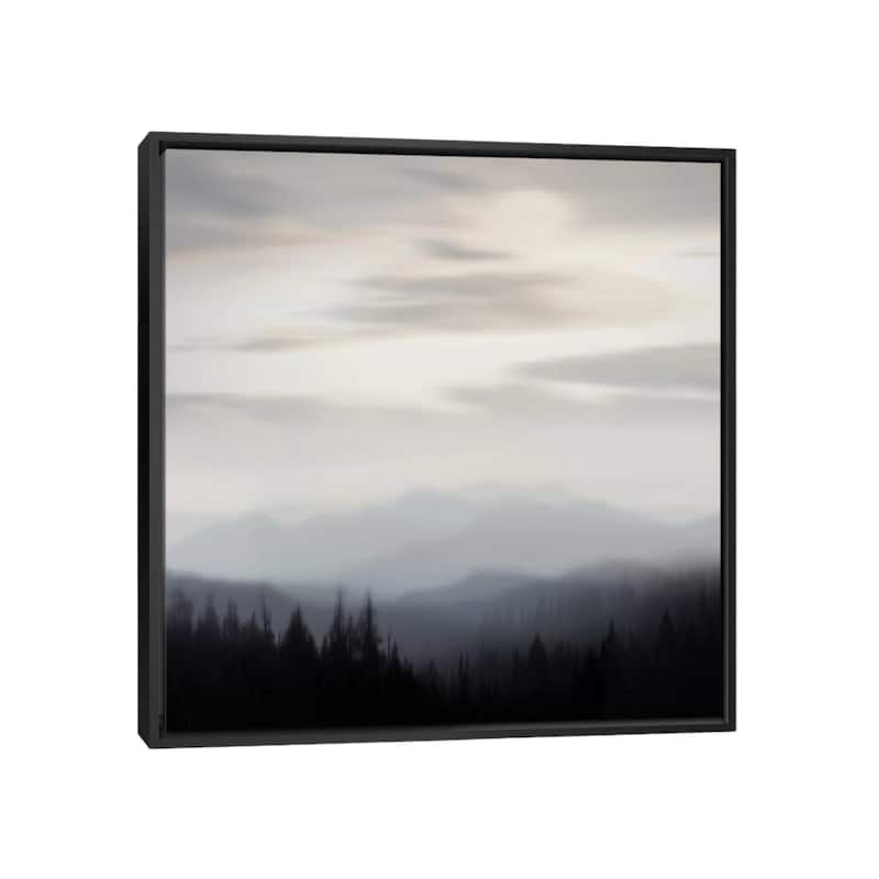 iCanvas "Mountain Vista II" by Madeline Clark Framed Canvas Print - Black - 26x26
