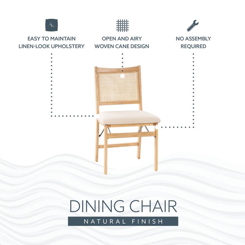 Beulah Rattan Folding Dining Chair