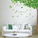 preview thumbnail 1 of 1, Walplus Wall Sticker Decal Green Falling Leaves Tree Home Art Decor