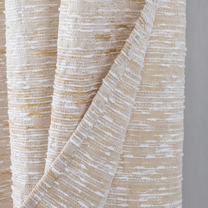 Roman Woven Textured Jacquard Window Curtain 90"
