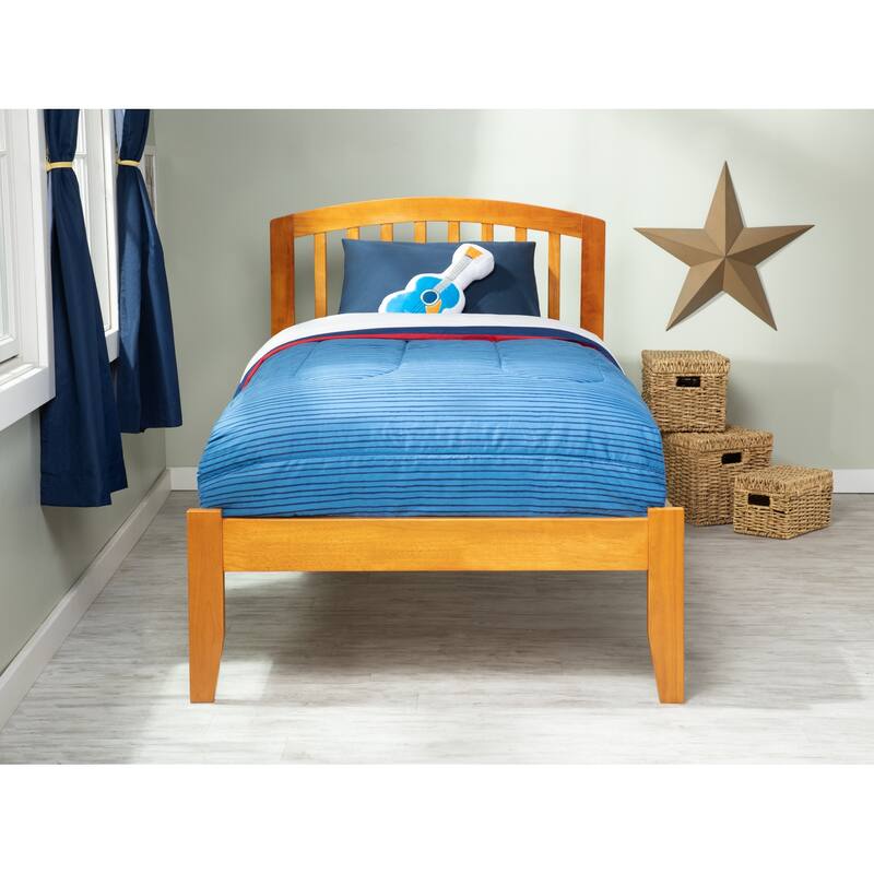 King Platform Bed - Handmade Home Espresso Finish - Sturdy Design, Open Footboard - 62.62"L x 82.5"W x 50"H