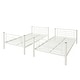 preview thumbnail 5 of 9, Walker Edison Abner White Metal Twin over Twin Bunk Bed