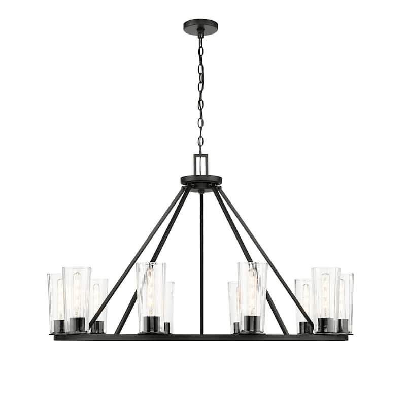 Z-Lite 826-10 Titus 10 Light 46" Wide Candle Style Chandelier
