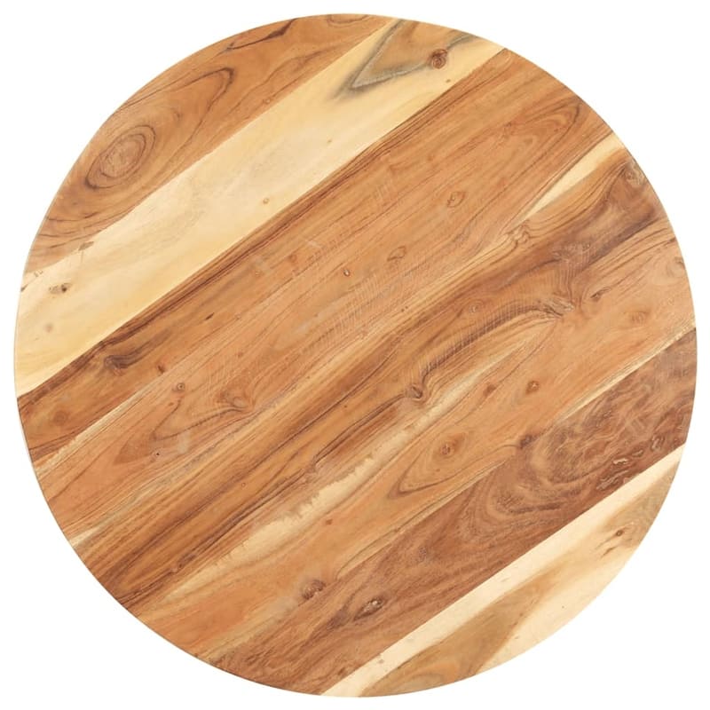 vidaXL Side Table 26.8"x26.8"x22" Solid Acacia Wood - 26.8" x 26.8" x 22"