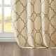 preview thumbnail 20 of 83, Madison Park Westmont Fretwork Print Grommet Top Window Single Curtain Panel