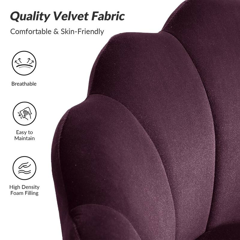 Xabier Cute Modern Upholstered Barrel Chair Accent Chair with Tufted Back Set of 2 by HULALA HOME