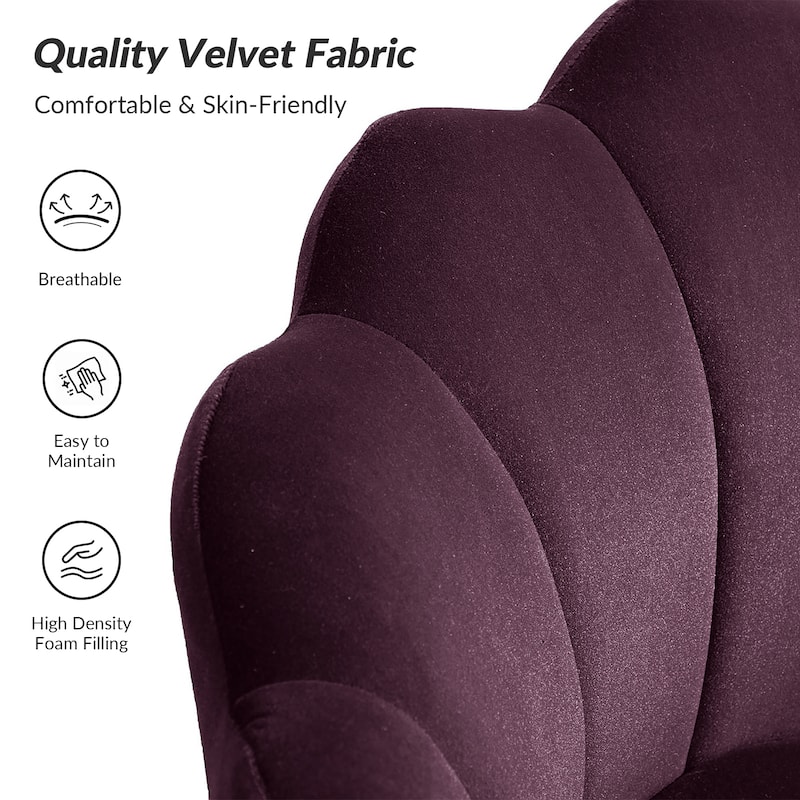 Xabier Cute Modern Upholstered Barrel Chair Accent Chair with Tufted Back by HULALA HOME