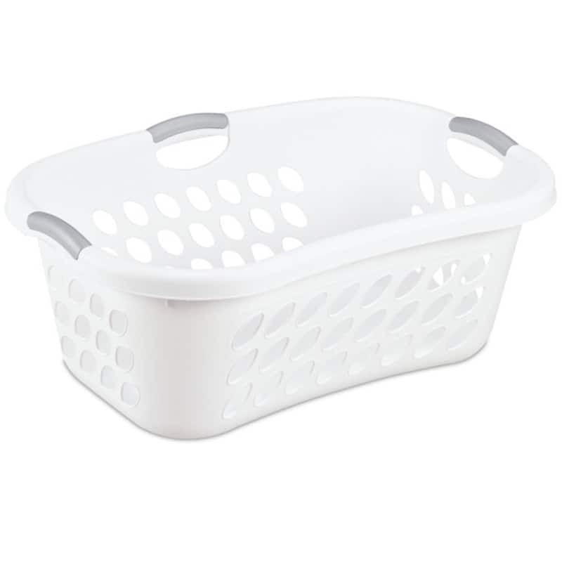 Sterilite Ultra 2 Bushel Plastic Stackable Clothes Laundry Basket, Aqua (6 Pack)