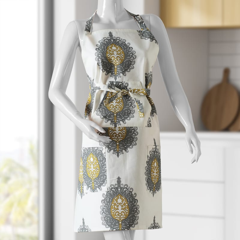 Exclusive Fabrics Mayan Printed Cotton Apron - 27 X 34