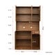 preview thumbnail 6 of 13, 6-Doors Wardrobe Armoires / Kitchen Cabinet with Shelves & Drawer