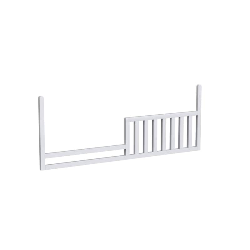 Rowan 55" Wide Convertible Toddler Rail, Ash Linen White