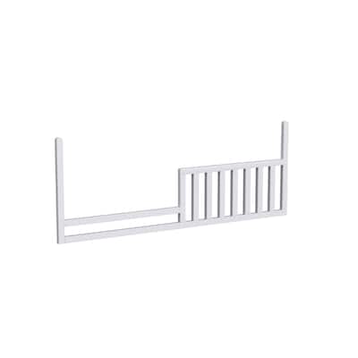 Rowan 55" Wide Convertible Toddler Rail, Ash Linen White