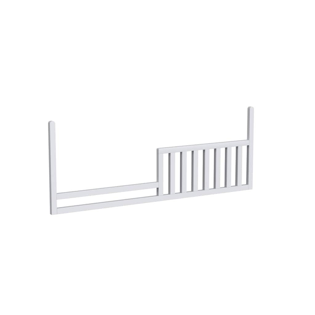 Rowan 55" Wide Convertible Toddler Rail, Ash Linen White