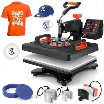 Heat Press Machine, 12" X 15" Professional Sublimation Machine, 6 in 1 Heat Press Machine for T-Shirts