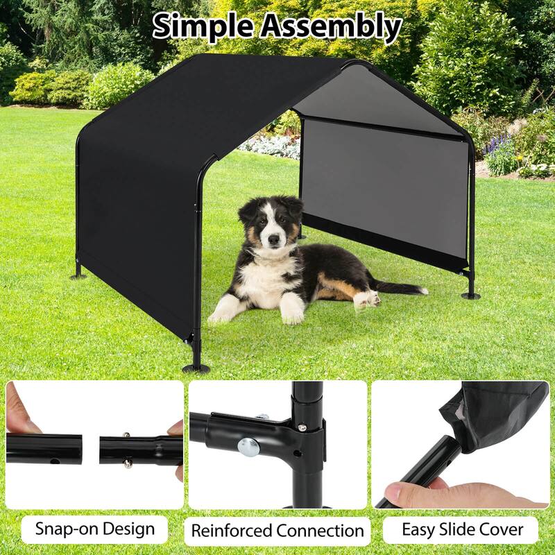 Costway Outdoor Dog Shade Shelter for Small Medium Large Breeds Pet - See Details