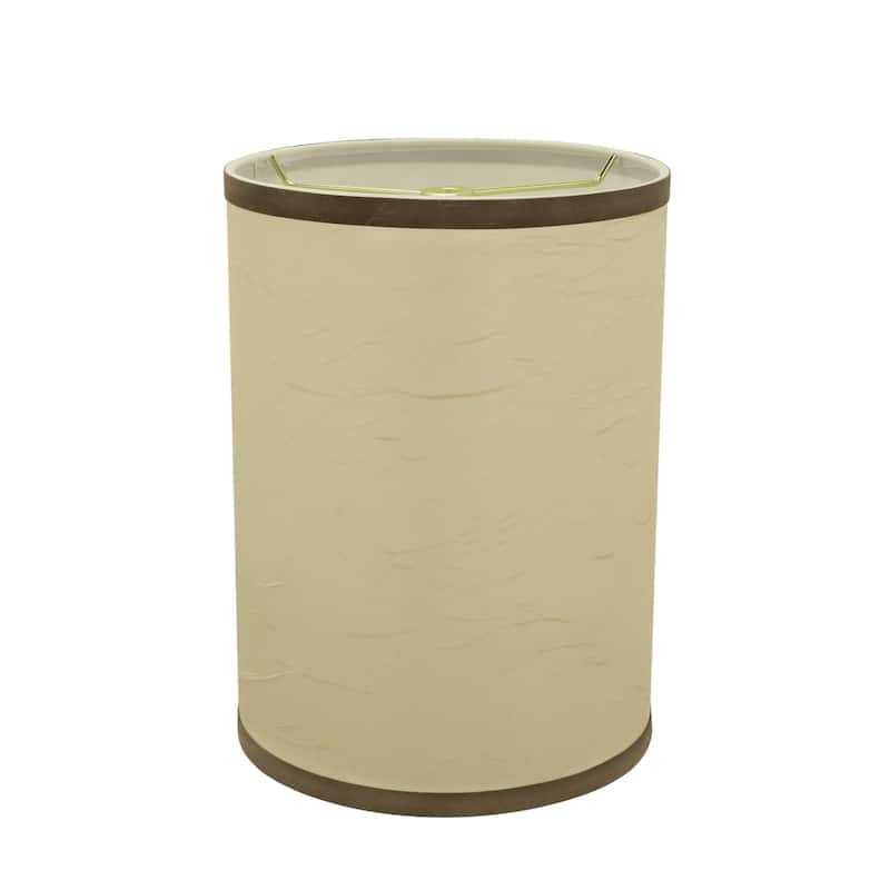 Aspen Creative Drum (Cylinder) Shaped Spider Construction Lamp Shade in Beige (8" x 8" x 11")