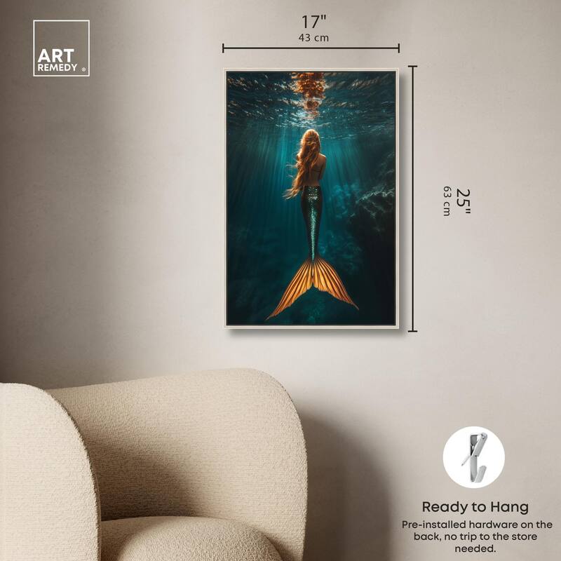 Mermaid Day Canvas by Art Remedy