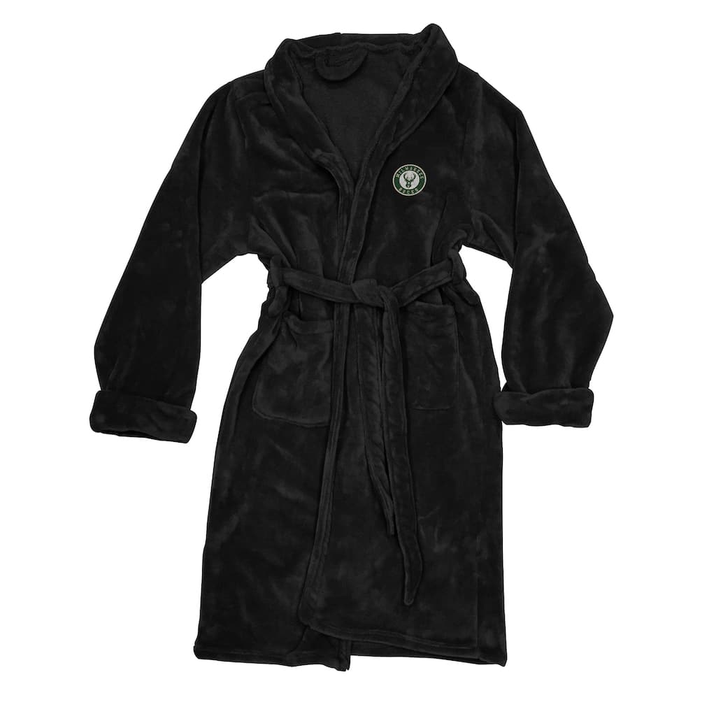 NBA Officially Milwaukee Bucks Men's Silk Touch Bathrobe