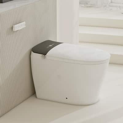 Smart Toilet with Built In Tank, One Piece Bidet Toilet - Warm Water, Heated Seat, Foam Shield, Auto Flush, Blackout Flush