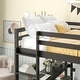preview thumbnail 26 of 91, Modern Solid Wood Loft Bed with Built-in Desk, Safety Ladder