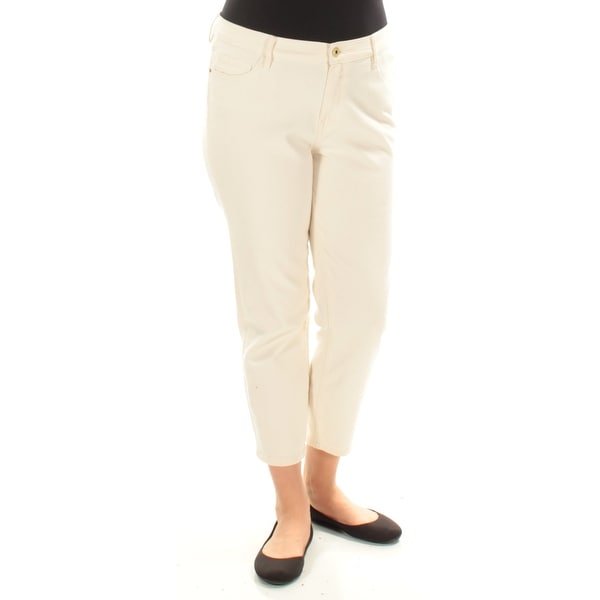 TOMMY HILFIGER Womens Ivory Skinny Jeans Size 14. Opens flyout.