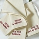 preview thumbnail 8 of 14, Joyful Sentiment Christmas/Holiday Embroidered Napkins, Set of 4 - 17x17