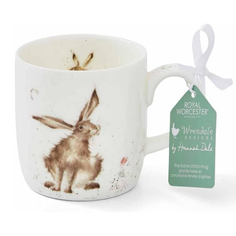 Royal Worcester Wrendale Designs Mug Woodland Creatures - 14 Ounces - Good Hare Day (Hare)