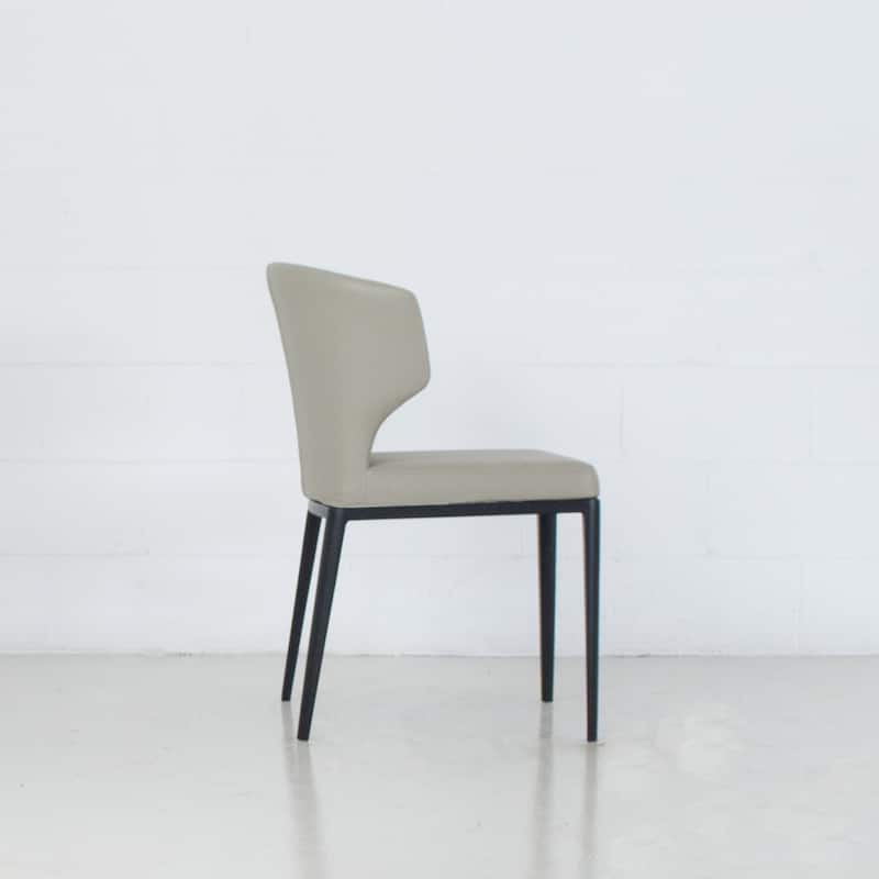Cabo Mid-century Modern Faux Leather Wingback Dining Chair