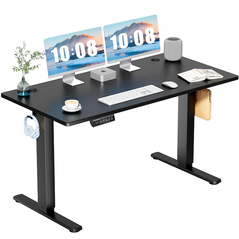 Standing Desk Adjustable Height, Electric Sit Stand up Desk for Home Office, Modern Rising Work Table for Computer,Workstation