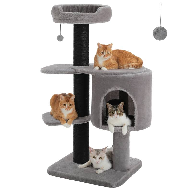 50" Large Cat Tree with 2 Tier Skirting Boards