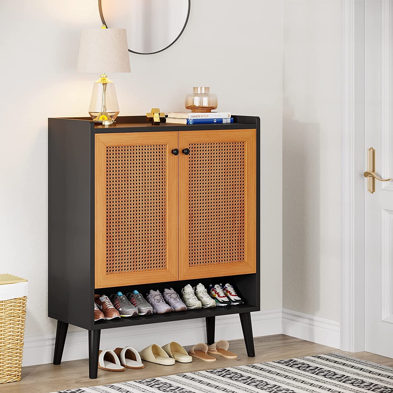 24 shoe top storage cabinet