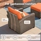 preview thumbnail 28 of 28, HOOOWOOO 7-piece Outdoor Wicker Rattan Patio Conversation Set with Fire Pit