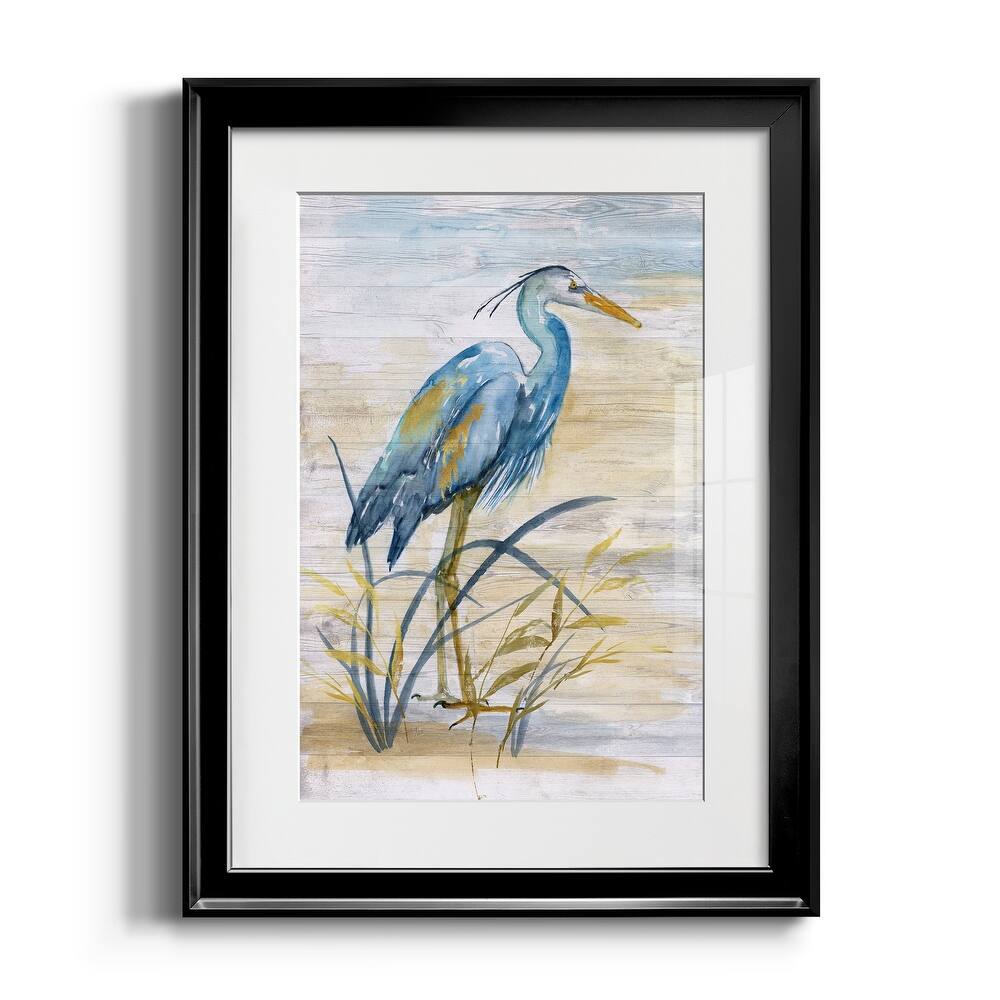 Blue Heron I Premium Framed Print - Ready to Hang