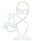 preview thumbnail 2 of 3, Halloween LED Alien Waving 48in