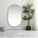 preview thumbnail 9 of 9, Elegant Lighting MR2A3660 Asha 36" W x 60" H Oval Framed Bathroom