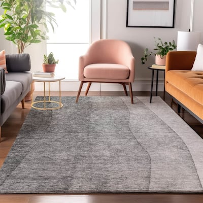 Premium Washable Super Soft Ombre Stripes Mayfield Rug