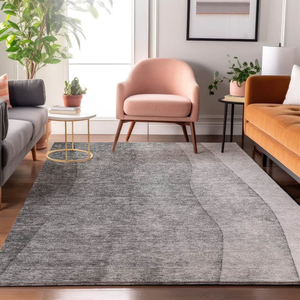 Premium Washable Super Soft Ombre Stripes Mayfield Rug