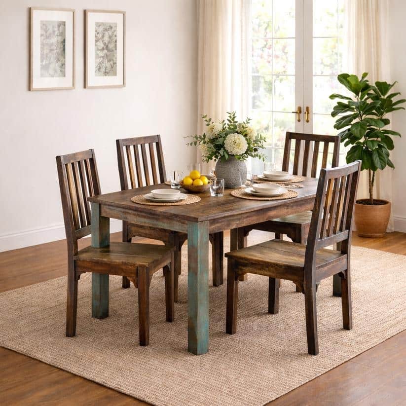 Timbergirl Multicolor Chair -Set of 2 - 40"H x 18"W x 18"L