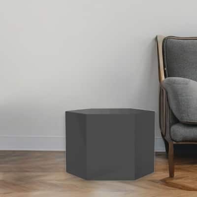 HomeRoots 9" Gray Wood End Table - 14.5' X '9' X '12.5
