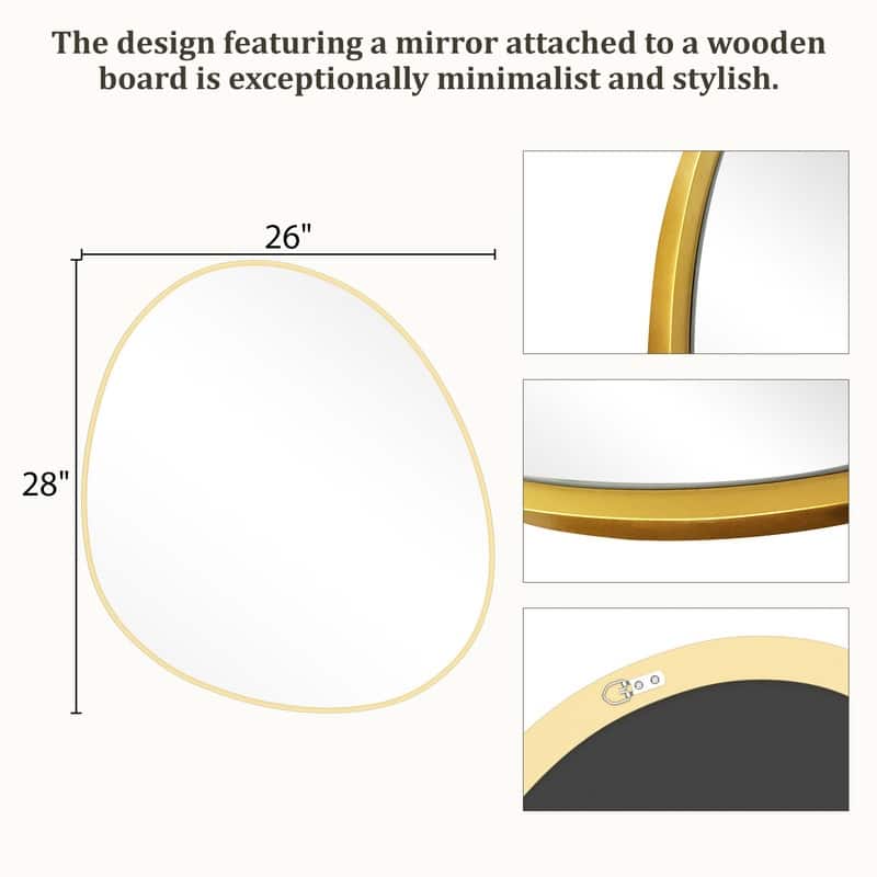 Aluminum Alloy Asymmetrical Wall Mirrors